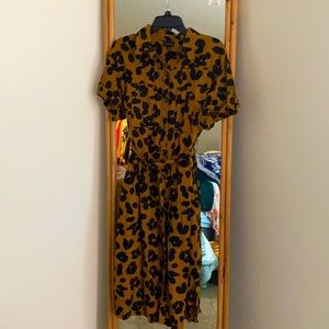 Leopard print dress